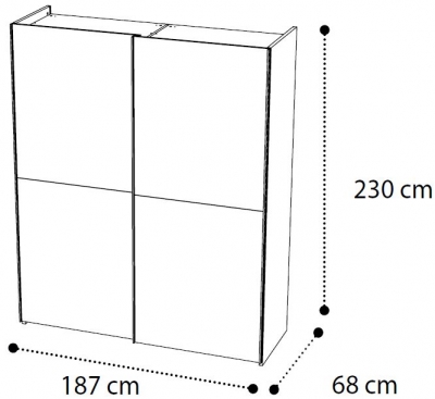 2 Door Sliding Wardrobe