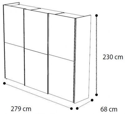 3 Door Sliding Wardrobe