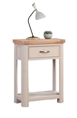Clarion Oak and Grey Painted Small Console Table