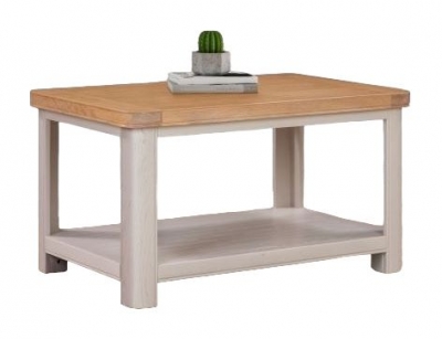Clarion Oak and Grey Painted Standard Coffee Table