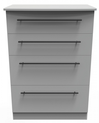 Beverley Dusk Grey 4 Drawer Deep Chest