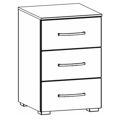 3 Drawer Bedside Cabinet