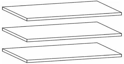 94W3 : Shelf (Set of 3)