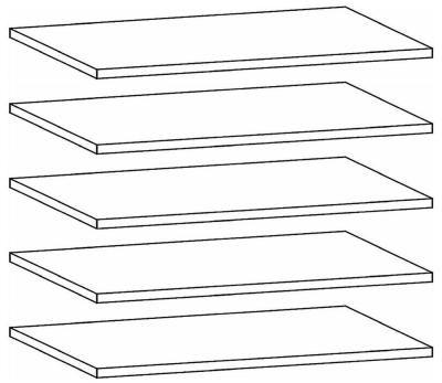 94W5 : Shelf (Set of 5)