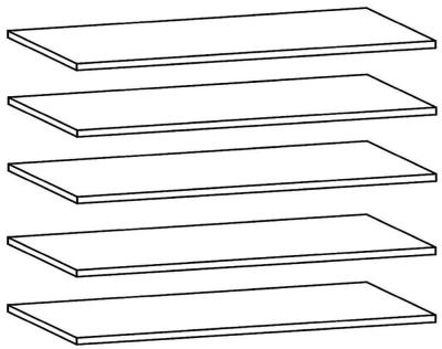 97W5 : Shelf (Set of 5)