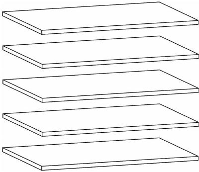 9F18 : Shelf (Set of 5)