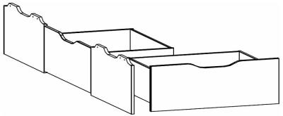 With Plinth 2 Drawer - Length : 190cm