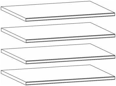 99J7 : Shelf (Set of 4)