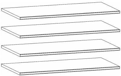 99J9 : Shelf (Set of 4)