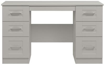 York Kaschmir Ash Double Pedestal Dressing Table