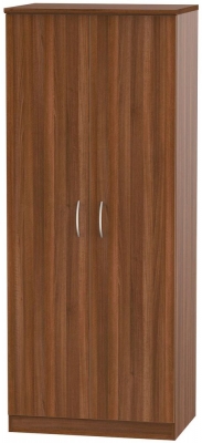 Avon Noche Walnut 2 Door Tall Wardrobe
