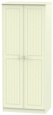 Warwick Cream 2 Door Plain Wardrobe