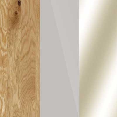 Semi Solid Oak Carcase with Champagne Glass and Parsol Bronze Mirror Front 203