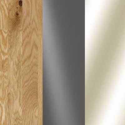 Semi Solid Oak Carcase with Havana Glass and Parsol Bronze Mirror Front 203