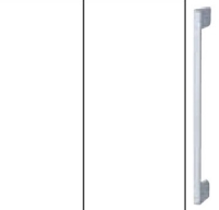 Alpine White Carcase and Front with Aluminium Color Handle A010M