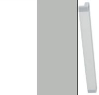 Alpine White Carcase and Silk Grey Front with Carcase Color Handle A360L