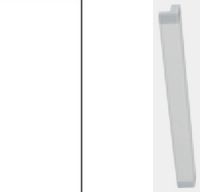 Alpine White Carcase with High Polish White Front and Carcase Color Handle A014L