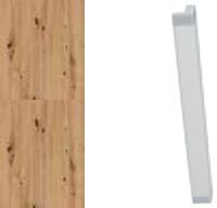 Artisan Oak Carcase and Alpine White Front with Carcase Color Handle A380L