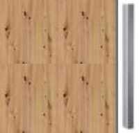 Artisan Oak Carcase and Front with Chrome Color Handle A379K