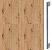 Artisan Oak Carcase and Front with Chrome Color Handle A379N