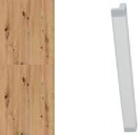 Artisan Oak Carcase with High Polish White Front and Carcase Color Handle A383L