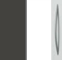 Graphite Carcase and Alpine White Front with Aluminium Color Handle A366P