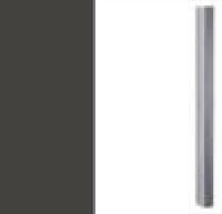 Graphite Carcase and Alpine White Front with Chrome Color Handle A366K