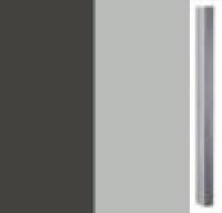 Graphite Carcase and Silk Grey Front with Chrome Color Handle A367K