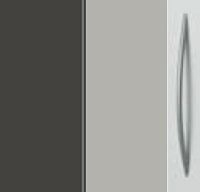 Graphite Carcase with High Polish Soft Grey Front and Aluminium Color Handle A377P