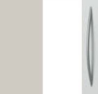 Silk Grey Carcase and Alpine White Front with Aluminium Color Handle A365P