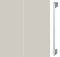 Silk Grey Carcase and Front with Aluminium Color Handle A028M