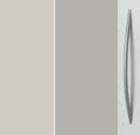 Silk Grey Carcase with High Polish Soft Grey Front and Aluminium Color Handle A375P