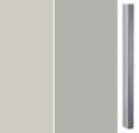 Silk Grey Carcase with High Polish Soft Grey Front and Chrome Color Handle A375K