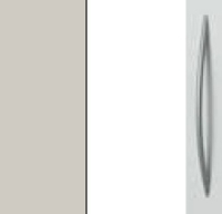 Silk Grey Carcase with High Polish White Front and Aluminium Color Handle A032P