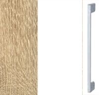 Sonoma Oak Carcase and Alpine White Front with Aluminium Color Handle A363M