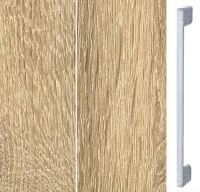 Sonoma Oak Carcase and Front with Aluminium Color Handle A022M