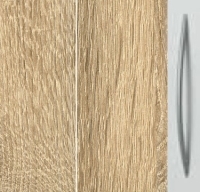 Sonoma Oak Carcase and Front with Aluminium Color Handle A022P