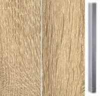 Sonoma Oak Carcase and Front with Chrome Color Handle A022K