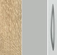 Sonoma Oak Carcase and Silk Grey Front with Aluminium Color Handle A364P