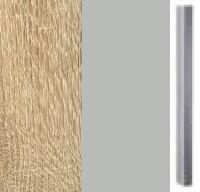 Sonoma Oak Carcase and Silk Grey Front with Chrome Color Handle A364K