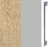 Sonoma Oak Carcase and Silk Grey Front with Chrome Color Handle A364N