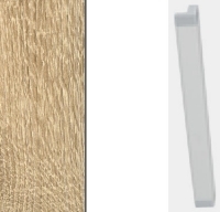 Sonoma Oak Carcase with High Polish White Front and Carcase Color Handle A026L