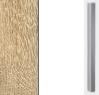 Sonoma Oak Carcase with High Polish White Front and Chrome Color Handle A026K