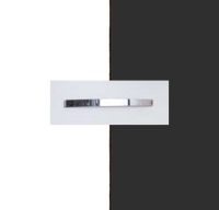 Rauch Aditio Alpine White Carcase with Metallic Grey Front and Aluminium Color Handle No1 A973B