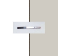 Rauch Aditio Alpine White Carcase with Silk Grey Front and Aluminium Color Handle No1 AA11B