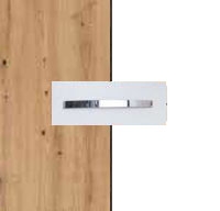 Rauch Aditio Aritsan Oak Carcase with Alpine White Front and Aluminium Color Handle No1 AD61B