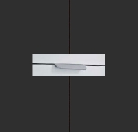 Rauch Aditio Metallic Grey Carcase and Front with Aluminium Color Handle No2 A870L