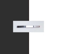 Rauch Aditio Metallic Grey Carcase with Alpine White Front and Aluminium Color Handle No1 A874B