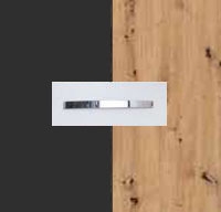 Rauch Aditio Metallic Grey Carcase with Aritsan Oak Front and Aluminium Color Handle No1 AD67B