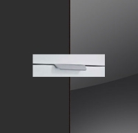 Rauch Aditio Metallic Grey Carcase with Basalt Glass Front and Aluminium Color Handle No2 A891L
